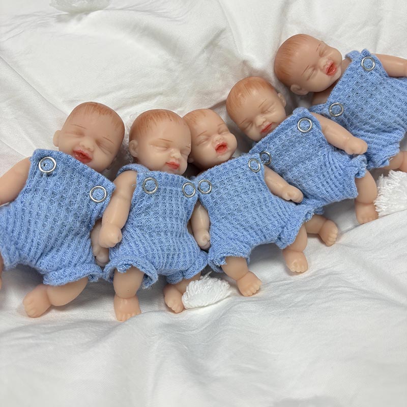 Reborn Baby Doll Silicone Realistic - 5 unids/set 4 pulgadas hecho a