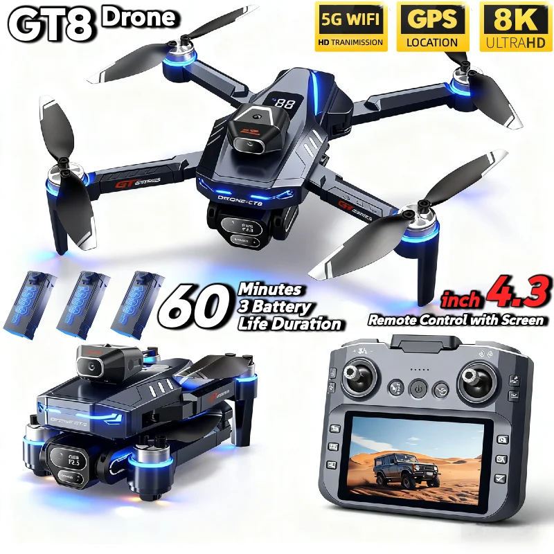 Fpv Brushless Rc Drone 4K - Caliente para LSRC GT8 Drone 4K
