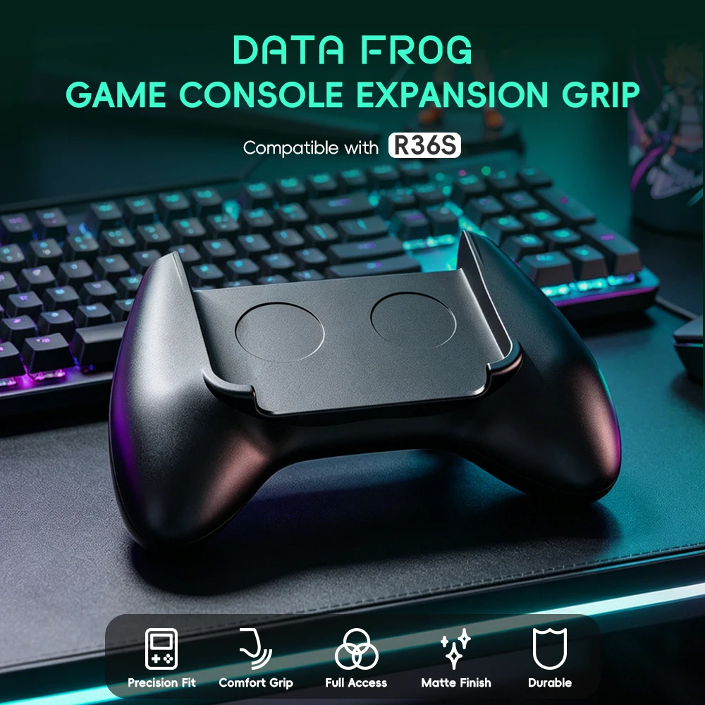 Retro Handheld Game Console R36S - Soporte ergonómico para juegos Data Frog
