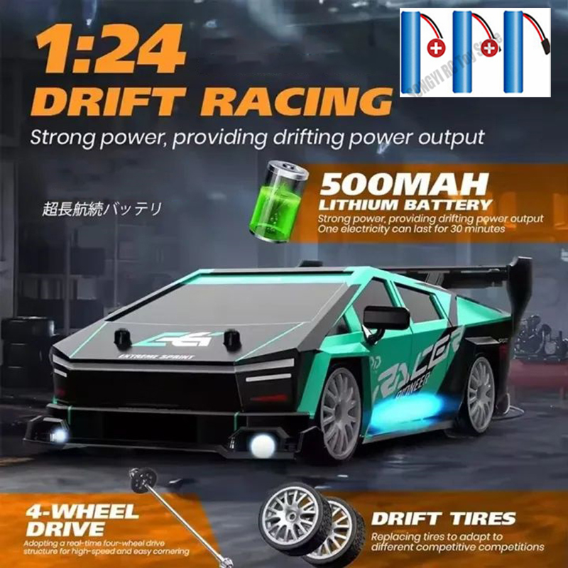 Rc Drift Car 1 24 Scale 4Wd - Coche teledirigido RC Drift 2,4 GHz