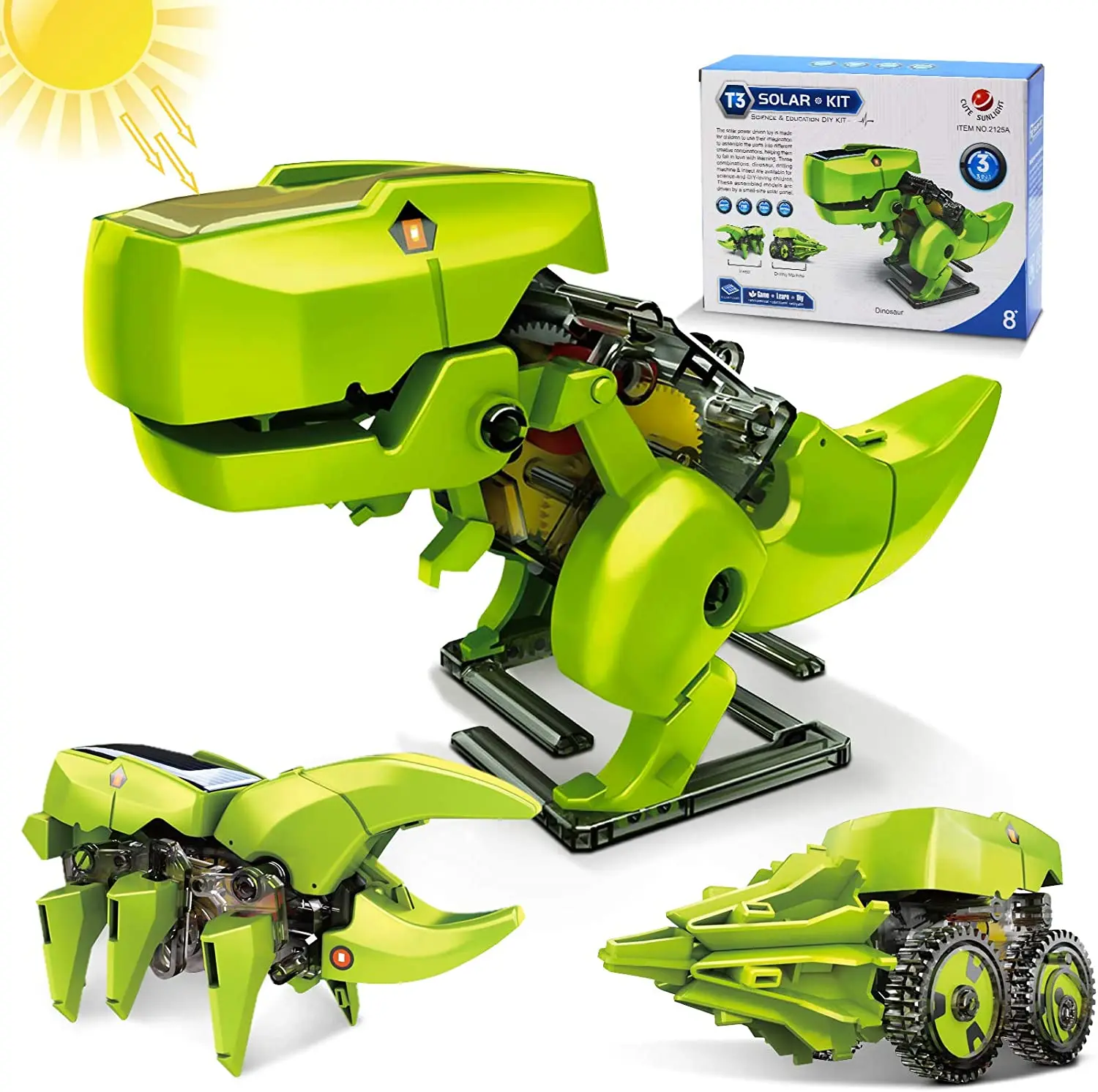Stem Solar Robot Kit For Kids - Kits de robots solares, juguetes educativos,