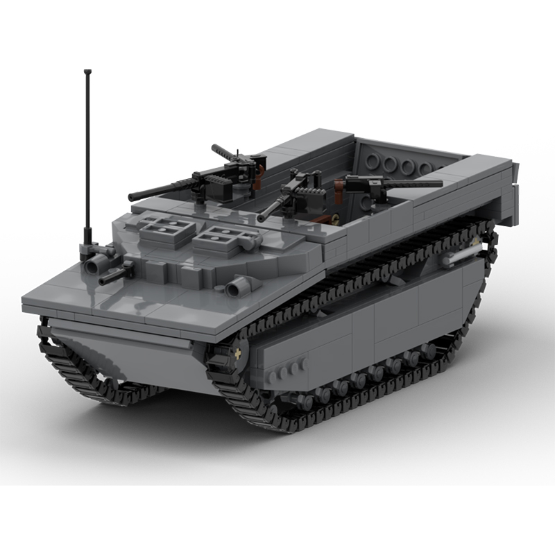 Lego Compatible Military Tank - LVT-4 Tanques Militares Modernos, Modelo MOC,