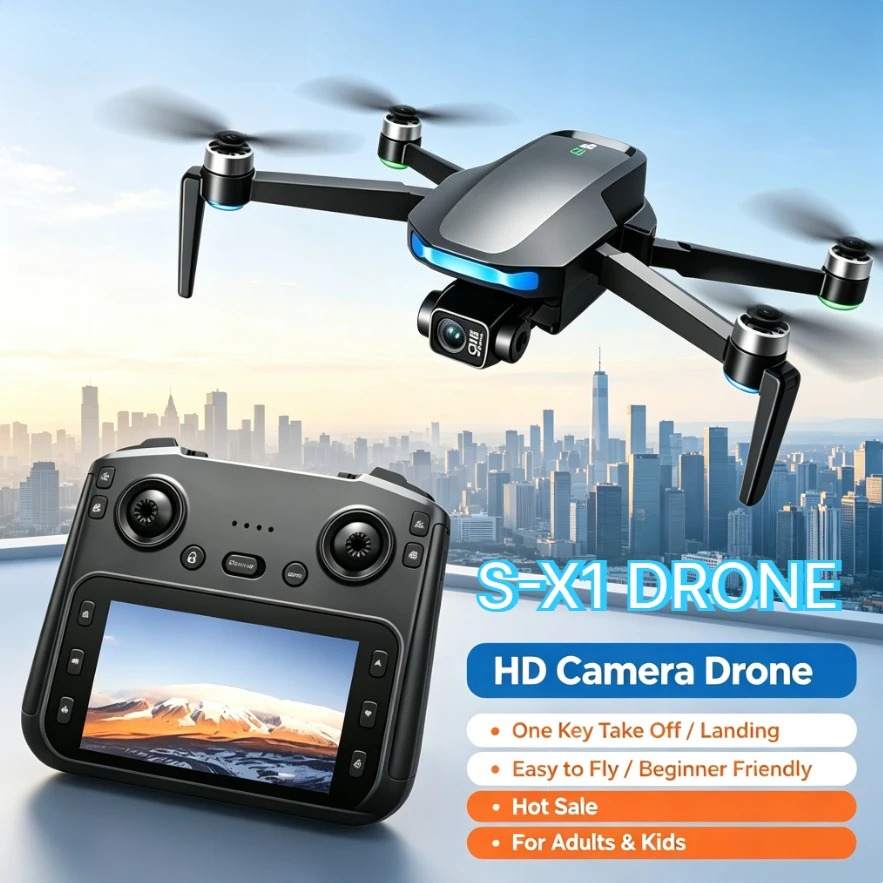 Fpv Brushless Rc Drone 4K - Dron GPS S-X1 Original con Cámara