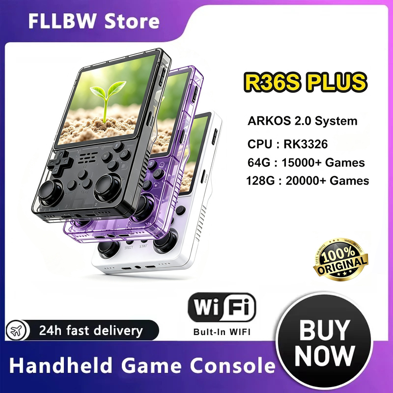 Retro Handheld Game Console R36S - Consola de Juegos Retro Portátil FLLBW
