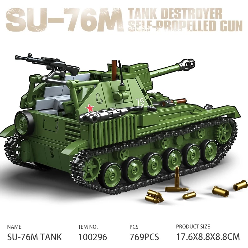 Lego Compatible Military Tank - Bloques de Construcción del Destructor de
