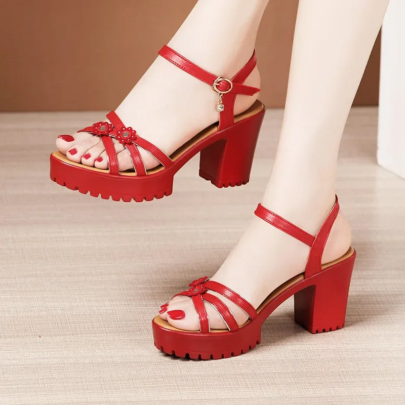 Building Blocks - Sandalias de Plataforma con Tacón Alto