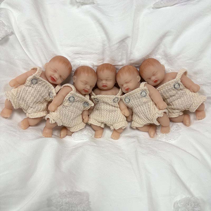 5 unids/set 4 pulgadas hecho a - Reborn Baby Doll Silicone Realistic reseña y precio