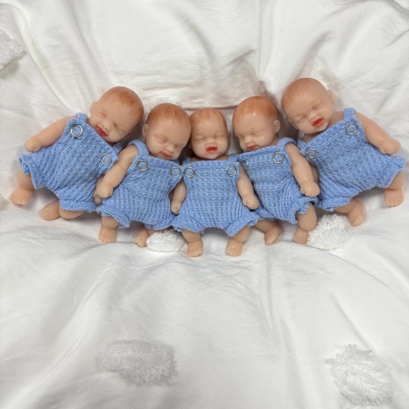 5 unids/set 4 pulgadas hecho a - Reborn Baby Doll Silicone Realistic reseña y precio
