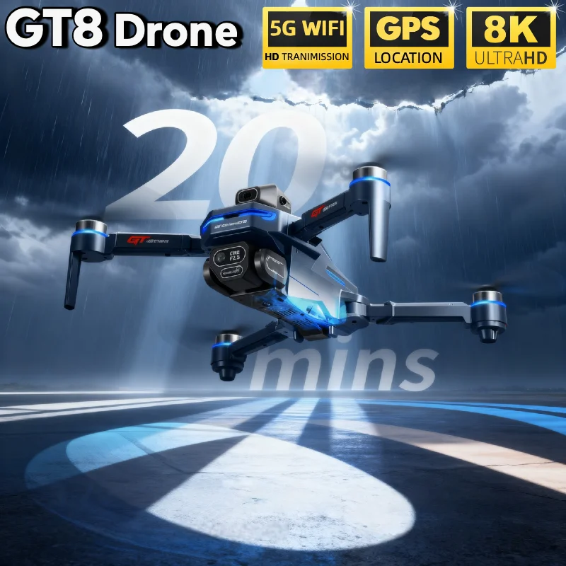 Caliente para LSRC GT8 Drone 4 - Fpv Brushless Rc Drone 4K reseña y precio