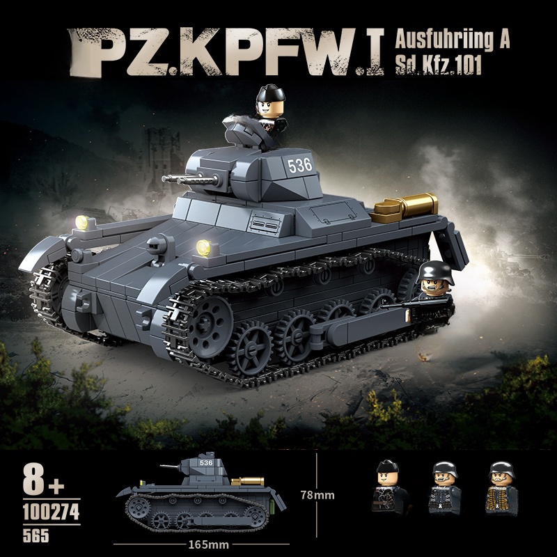 Nuevo tanque de armas militare - Lego Compatible Military Tank reseña y precio