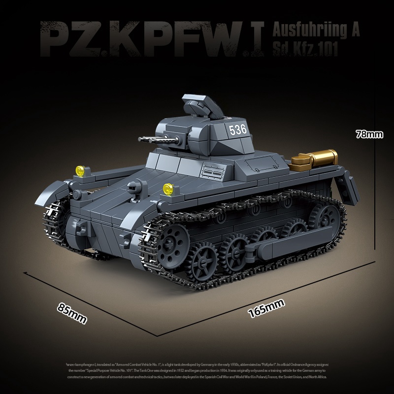 Nuevo tanque de armas militare - Lego Compatible Military Tank reseña y precio