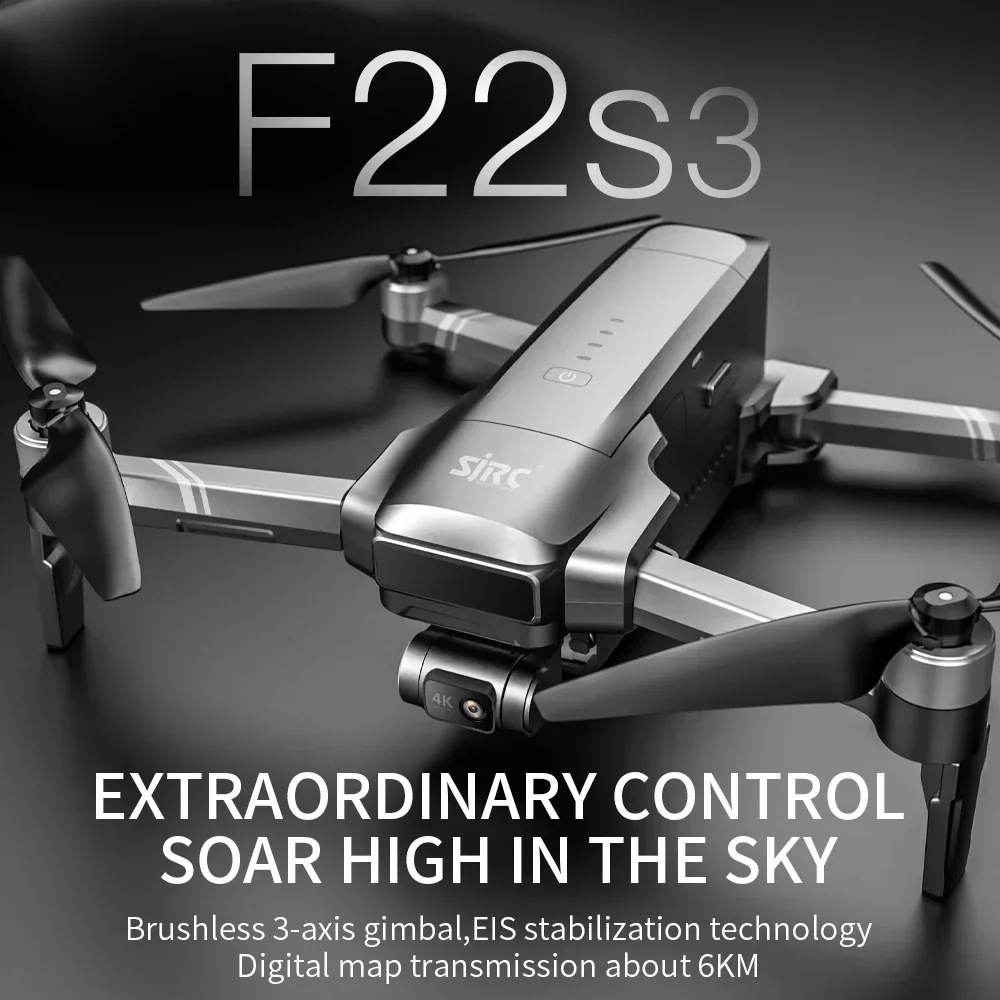 Dron SJRC F22 S3 pro plegable  - Fpv Brushless Rc Drone 4K reseña y precio