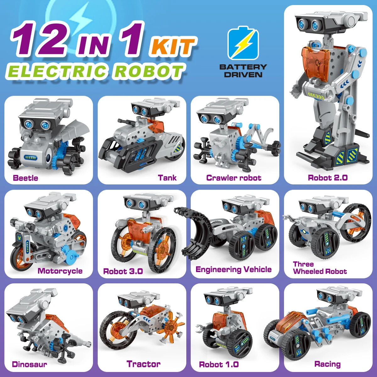Juguetes Educativos STEM 12 en - Stem Solar Robot Kit For Kids reseña y precio