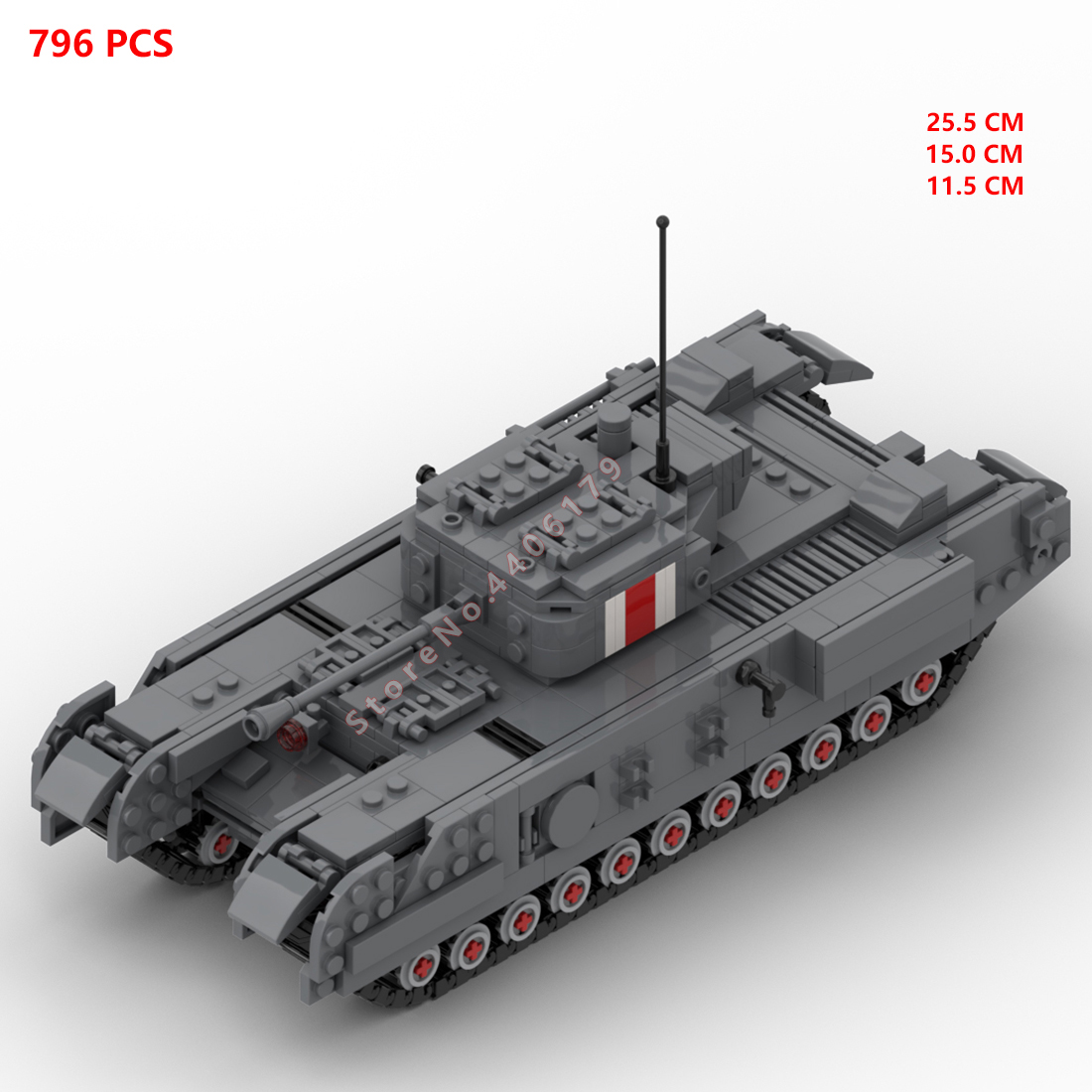 Vehículos de tanque de infante - Lego Compatible Military Tank reseña y precio