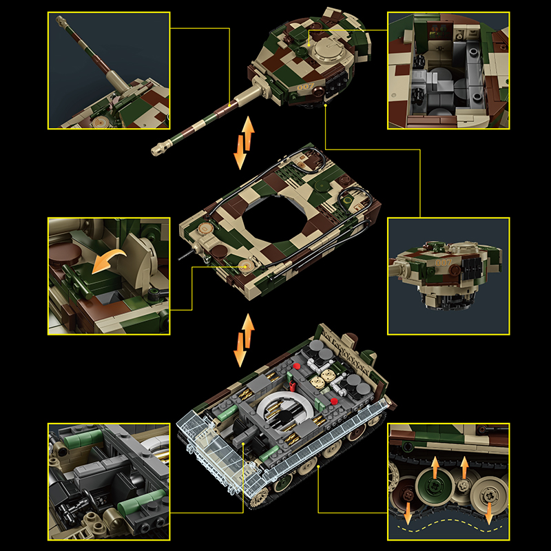 Set de Bloques de Construcción - Lego Compatible Military Tank reseña y precio