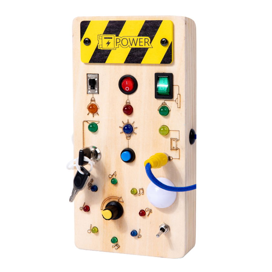 Tablero ocupado Montessori, ju - Montessori Wooden Busy Board Toddler reseña y precio