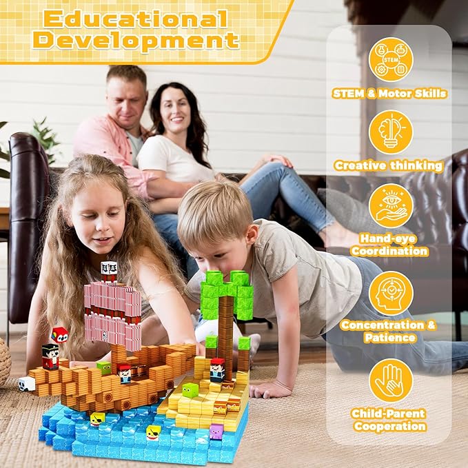 Bloques magnéticos-Juego mundi - Magnetic Building Tiles Set 100Pcs reseña y precio