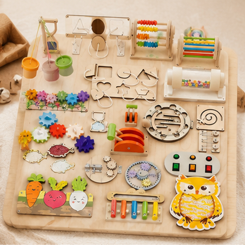 Accesorios Premium para Tabler - Montessori Wooden Busy Board Toddler reseña y precio